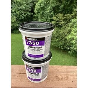 2X ROBERTS Universal Flooring Adhesive 1 Qt. Vinyl Laminate Self-adhesive Tiles